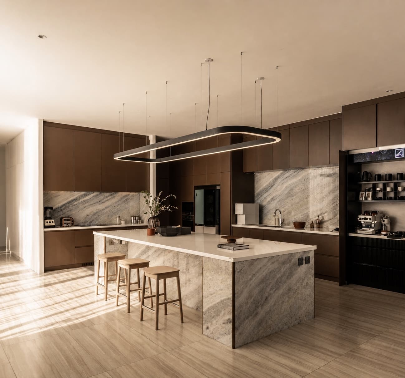 Open kitchen at KR Residence Bangkok